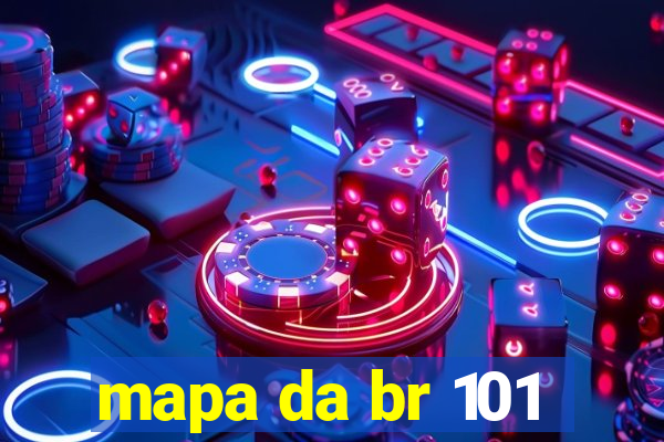 mapa da br 101